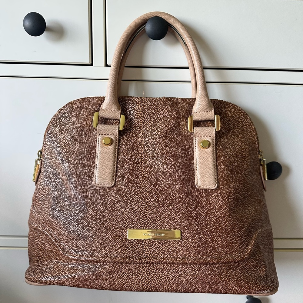 Ivanka Trump Pebbled Handbag
